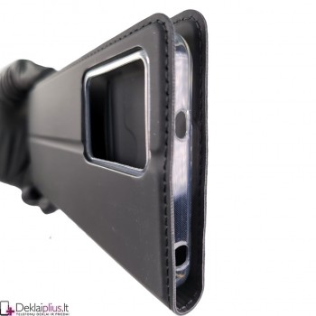 Dux Ducis Skin Pro dirbtinės odos dėklas - juodas (Xiaomi Redmi Note 12 4G)